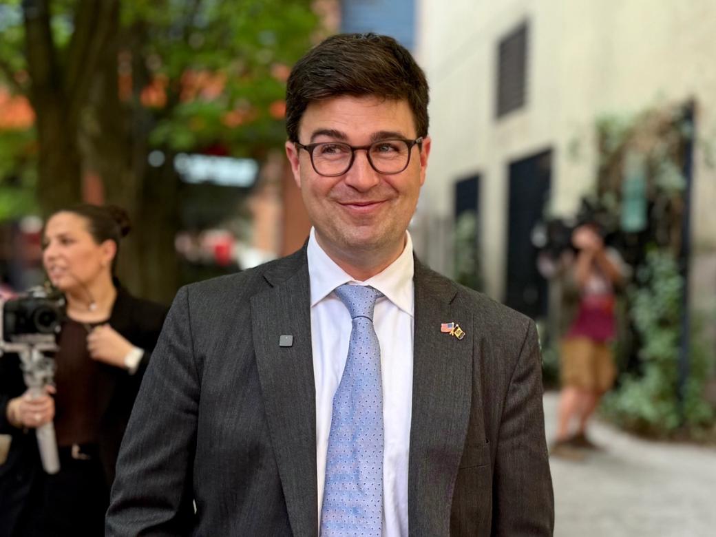 Mayor Corey O’Connor in a suit