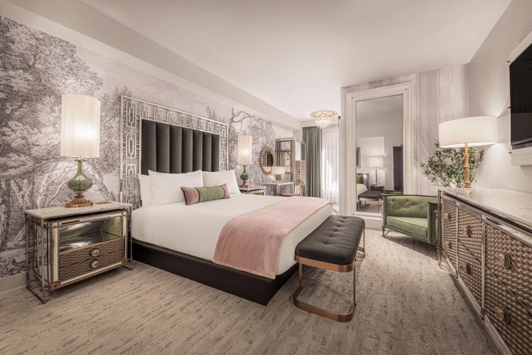 A standard room at The Vanderpump Hotel. 