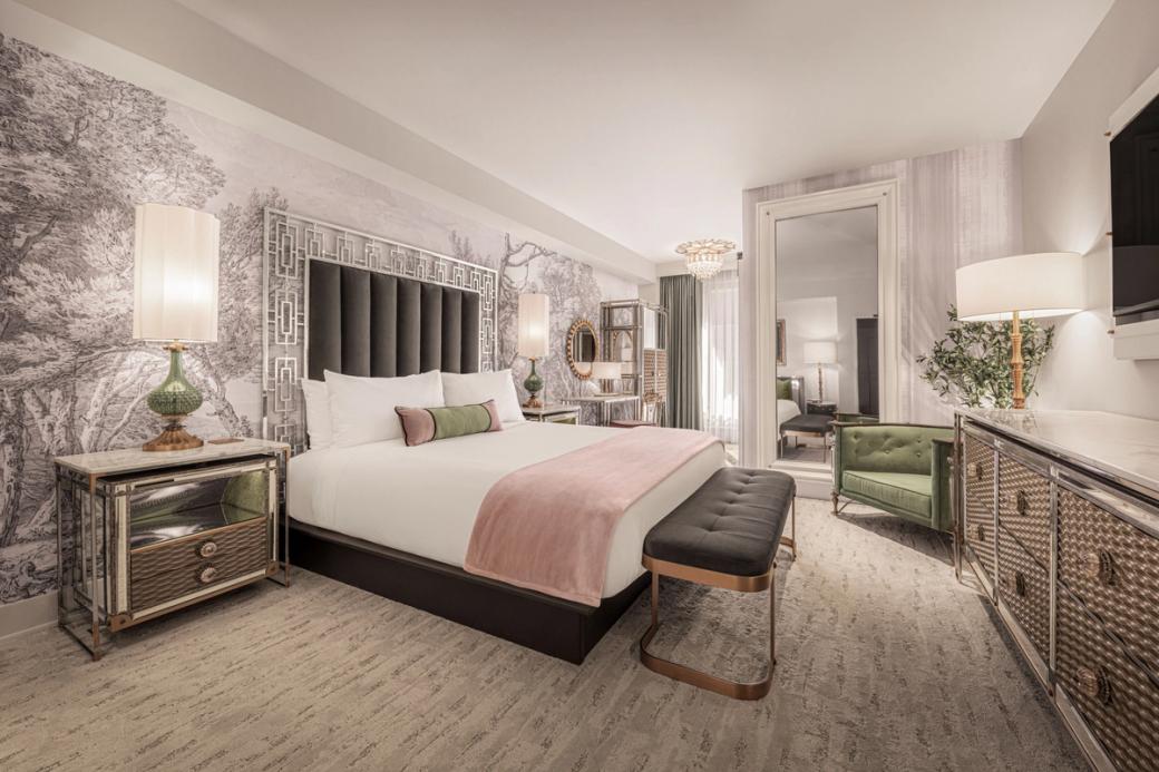 A standard room at The Vanderpump Hotel.