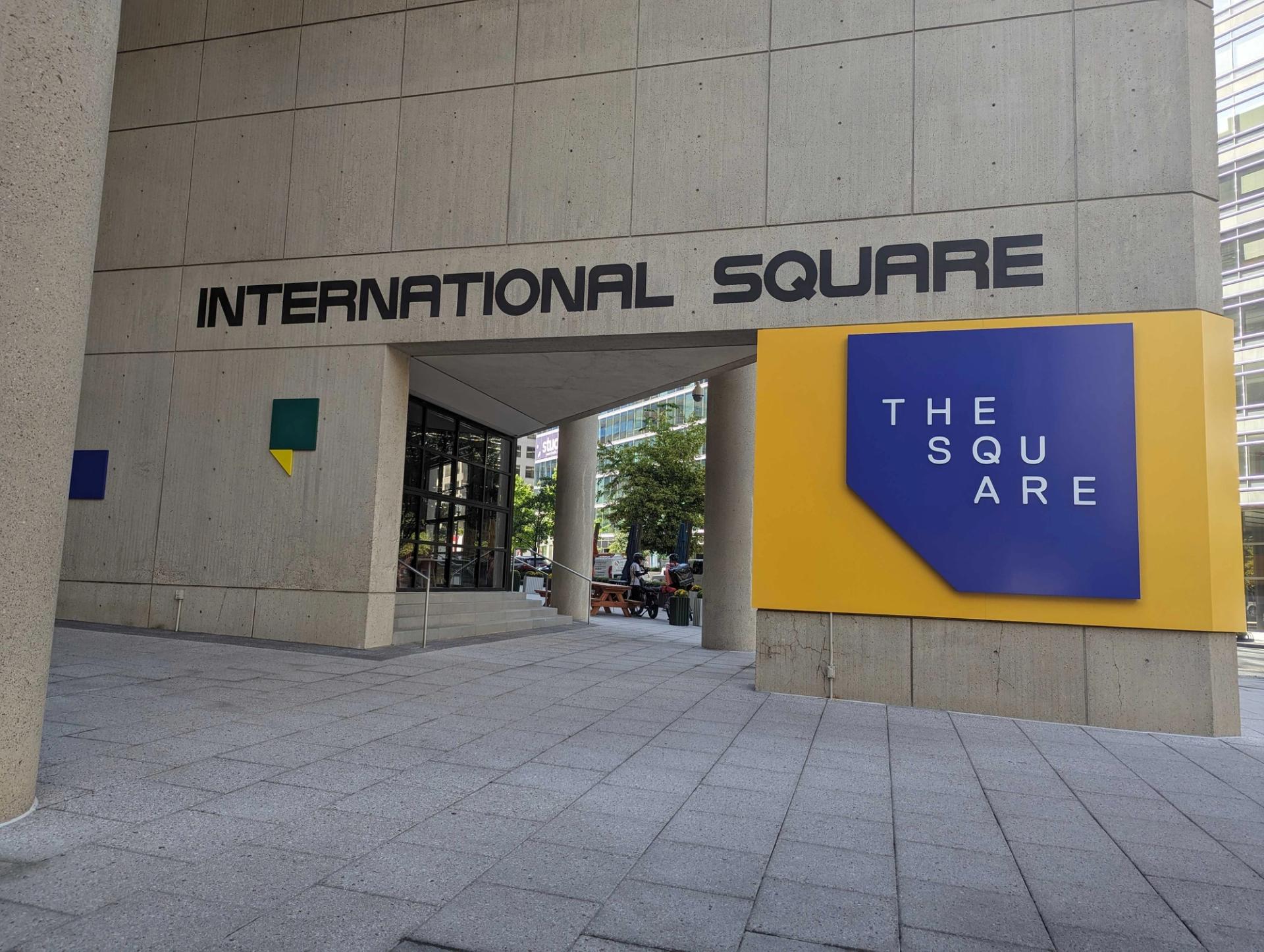 The outside of The Square Food Hall