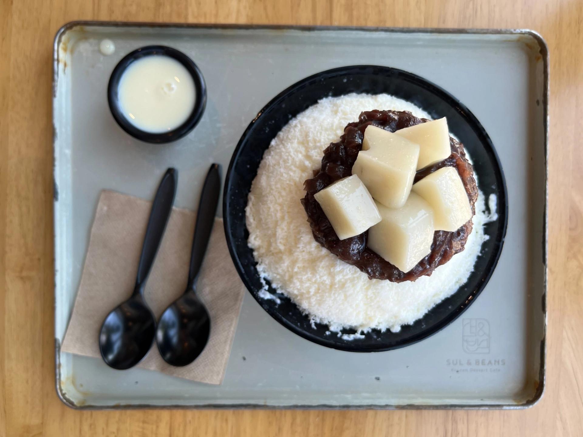 The Milk Bingsu at Sul & Beans in Shanghai Plaza.