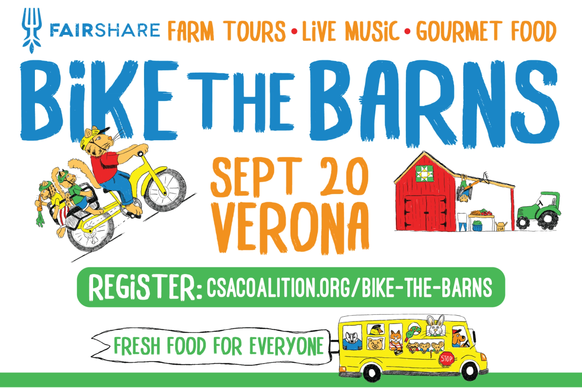 Display ad for Bike the Barns; September 20th