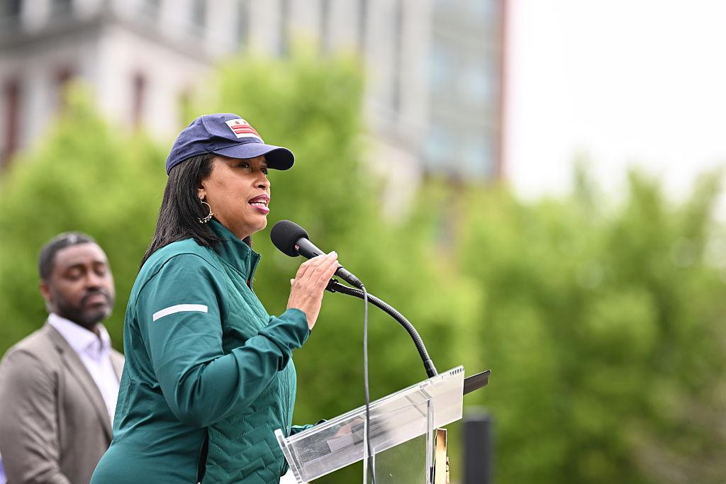 Mayor Bowser makes announcements. (The Washington Post/Getty Images)