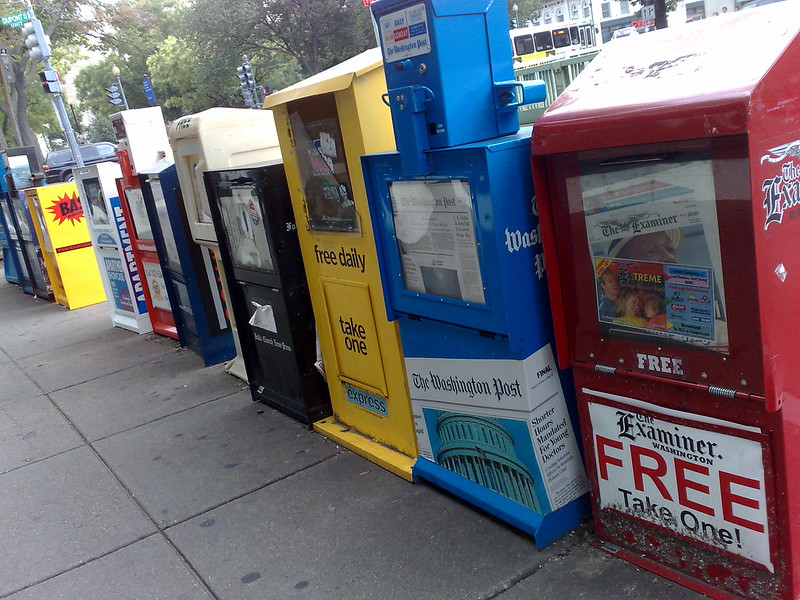 Dupont Circle newspaper stands. (Wayan Vota/Flickr)