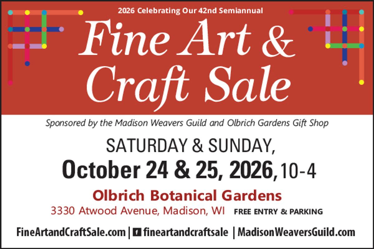 Display ad for Fine Art and Craft Sale; October 24 & 25
