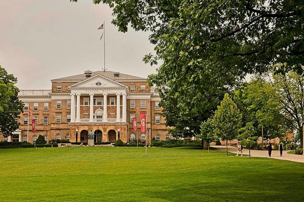 Bascom Hall on the campus of the University of Wisconsin Madison. 