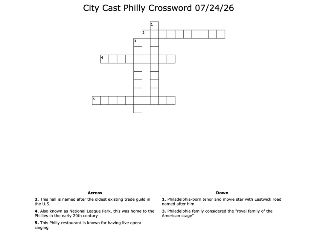 Crossword puzzle