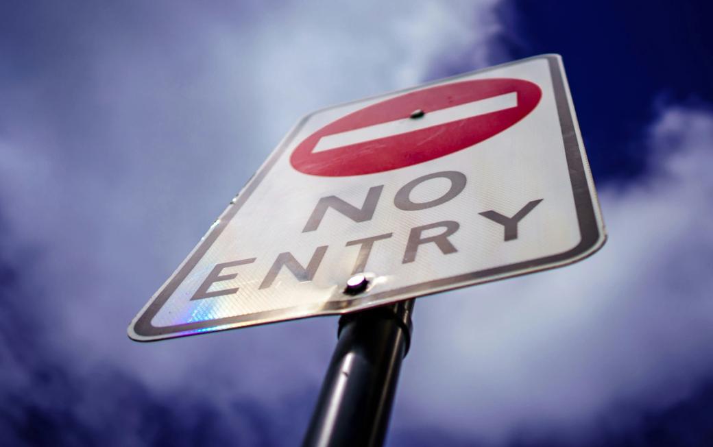 No entry sign