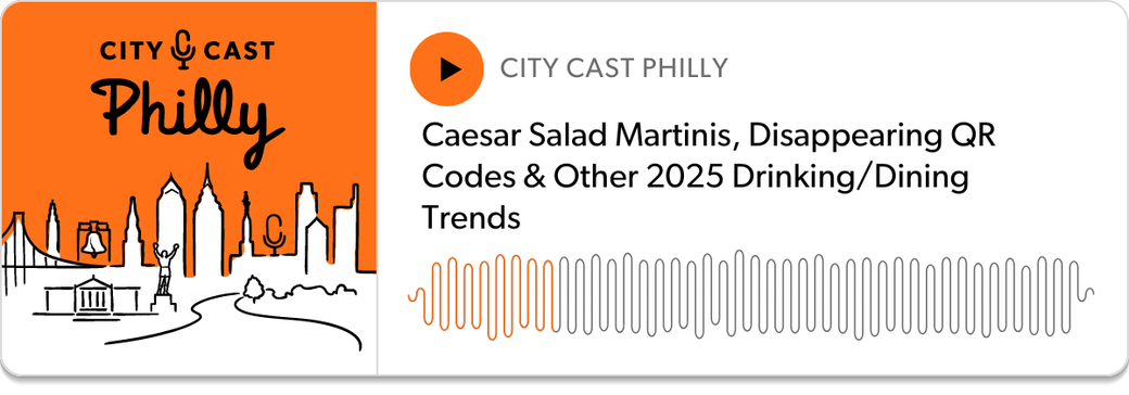 Podcast Player: "Caesar Salad Martinis, Disappearing QR Codes & Other 2025 Drinking/Dining Trends"