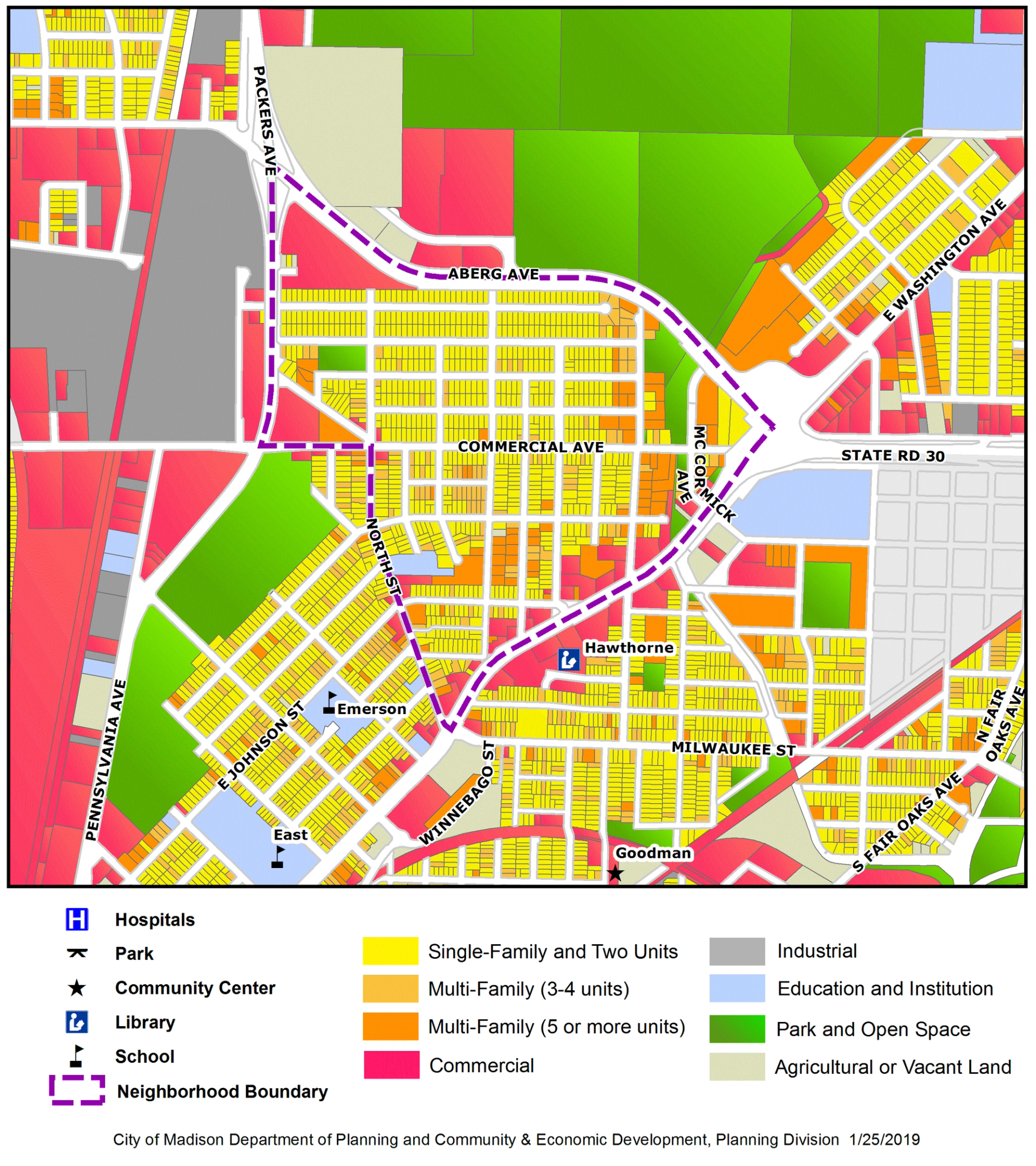 Map via City of Madison