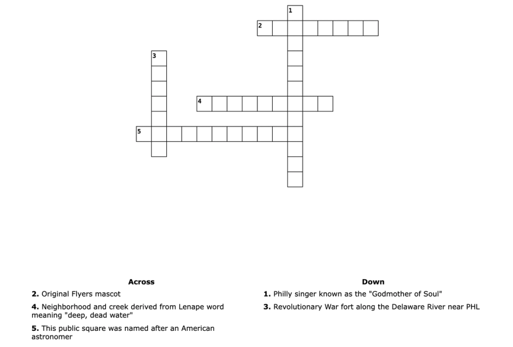 Crossword puzzle