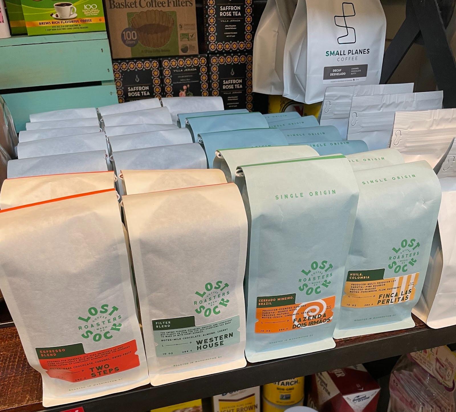 The coffee selection at Odd Provisions on 11th St. (Kaela Cote-Stemmermann/City Cast DC)