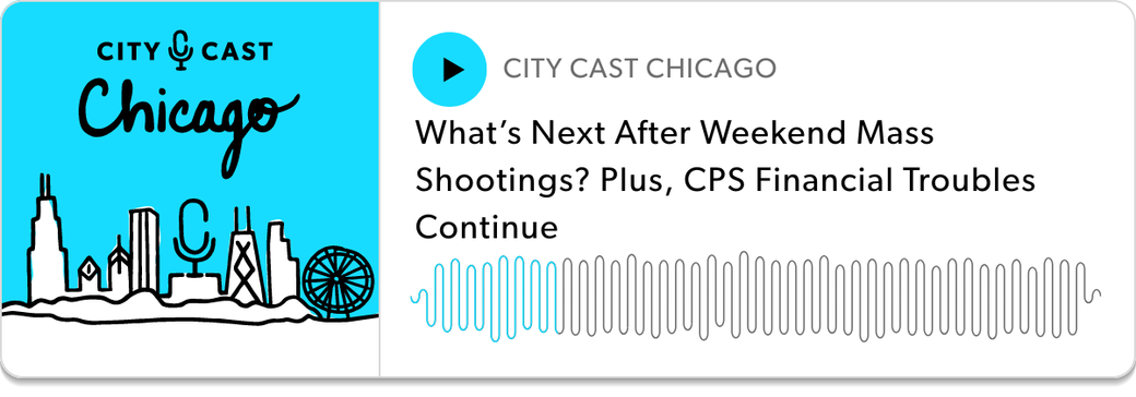 Podcast Player: "What's Next After Weekend Mass Shootings? Plus, CPS Financial Troubles Continue"