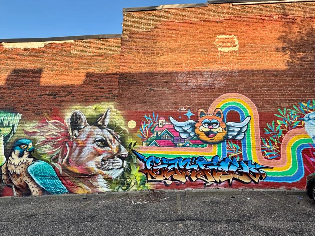 mural on brick building