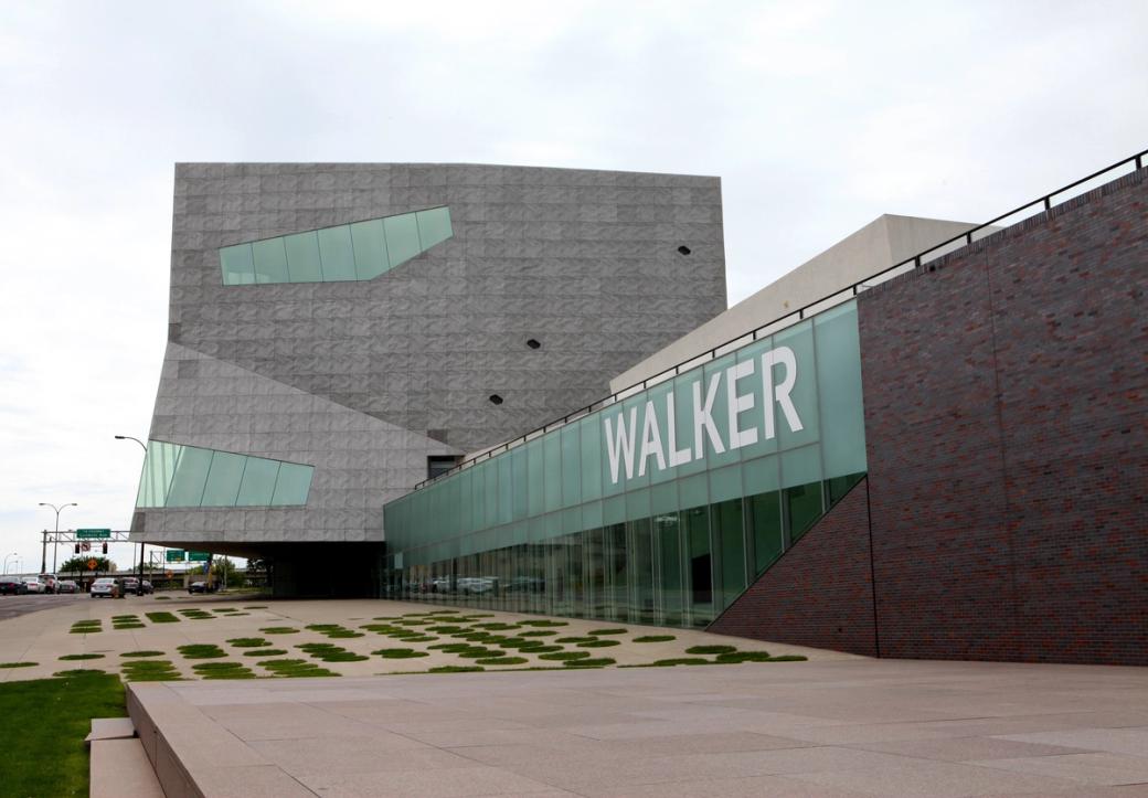 The exterior of the Walker Art Center.