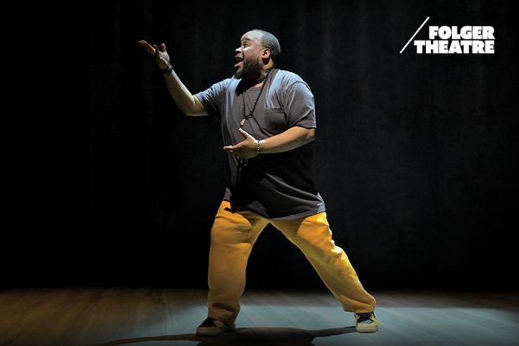 Display ad for Folger Theatre;  "How Shakespeare Saved My Life"