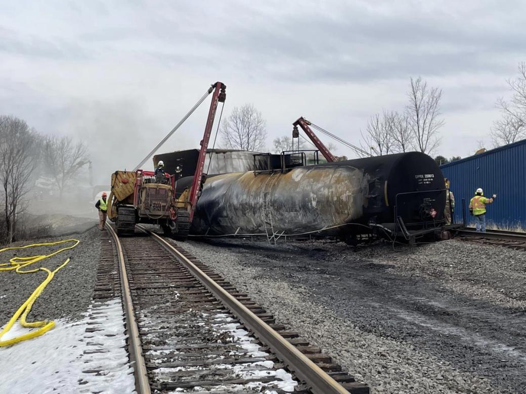 Train derailment in East Palestine Ohio