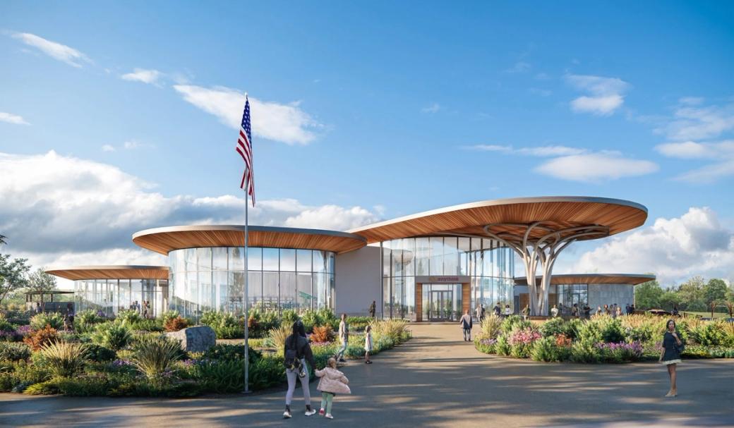A rendering of the Anythink Nature Library slated to debut in August 2026.