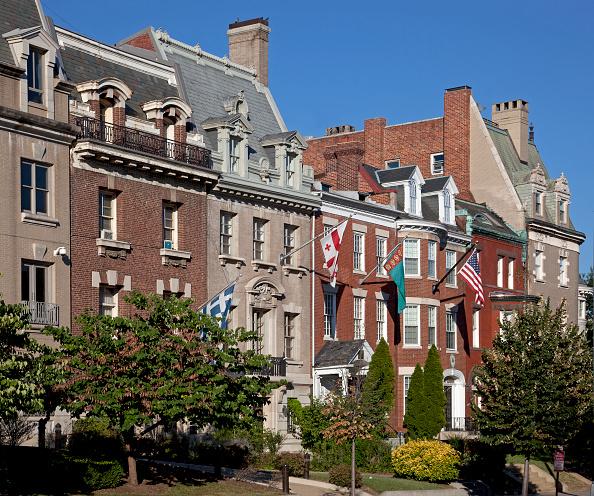 Embassies on Massachusetts Ave., NW.