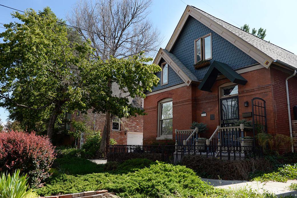 Brick historic home in Denver