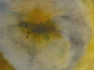 Marguerite Humeau, a circular piece of land as an access to the nets of spacetime IV (sandstorm), 2024.