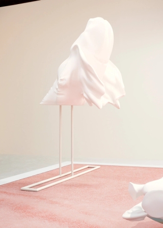 Marguerite Humeau, Jean, An elephant watching the scene with a sense of wonder, 2016.
