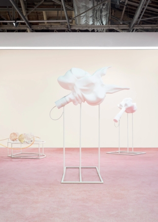 Marguerite Humeau, Pierre, An elephant engineered to be happy, 2016.
