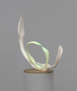 Marguerite Humeau, Yuyi, The desire to feel intensely again, the wish you could see things with a fresh eye. Inspired by the plant Fumaria, that bears the signature of blood vessels and supports blood activation., 2022.