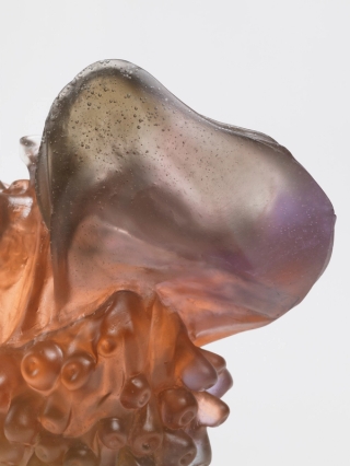 Marguerite Humeau, The Grape Transformation: the final merger where nourishment and identity collapse - when you’ve consumed so much sweetness in service to others that your body becomes an offering itself, ripening into what the colony needs., 2025.