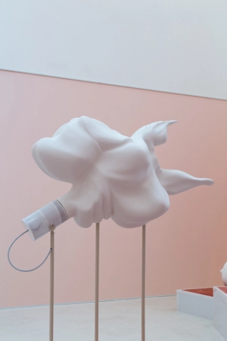 Marguerite Humeau, Pierre, An elephant engineered to be happy, 2016.