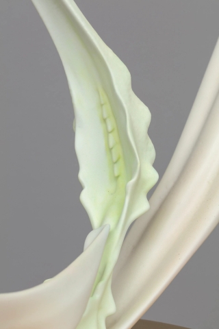 Marguerite Humeau, Yuyi, The desire to feel intensely again, the wish you could see things with a fresh eye. Inspired by the plant Fumaria, that bears the signature of blood vessels and supports blood activation., 2022.