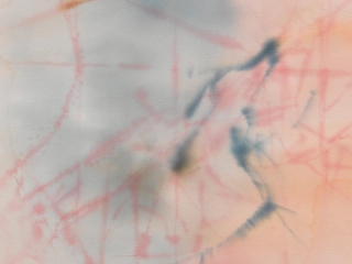 Marguerite Humeau, Ghost map II, I drew: the circle, ghosts of pivot irrigation systems and of their circular motions, wounds, 2022.