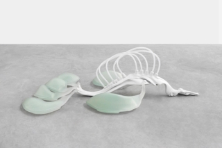 Marguerite Humeau, Waste I - 2, A respiratory tract mutating into industrial waste, 2019.