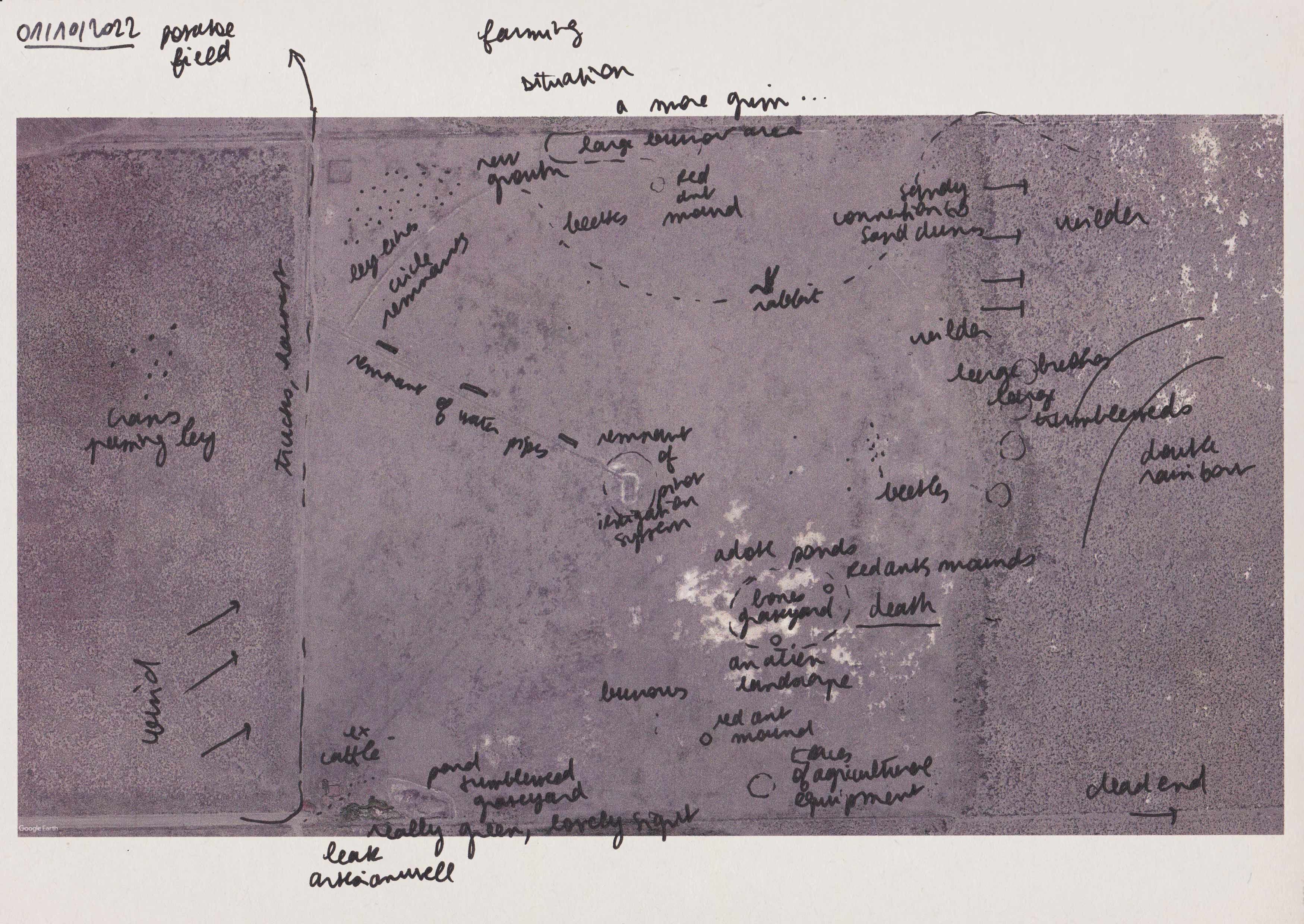 Preparatory sketch for Orisons