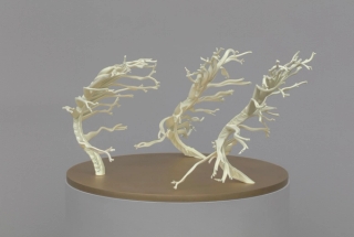 Marguerite Humeau, Dilata (I), The frustration to be stuck into one body, Dilata grows all the lives that you could have had. Inspired by the plant Mimosa Hostilis that triggers hallucinations and schizophrenia., 2022.