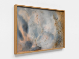 Marguerite Humeau, Ghost map V, Past rain, future droughts, present drought, past winds, ancient storms, predictions from the sky. Dark sky and shiny stars., 2022.
