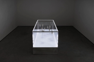 Marguerite Humeau, The Dead, The Dancers, and The Air, A shoal of fish performing a breathing ritual in an attempt to bring their dead back to life, 2022.