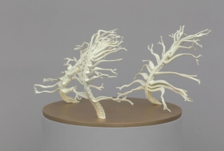 Marguerite Humeau, Dilata (I), The frustration to be stuck into one body, Dilata grows all the lives that you could have had. Inspired by the plant Mimosa Hostilis that triggers hallucinations and schizophrenia., 2022.