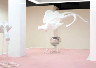 Marguerite Humeau, Enid, A female engineered to cry out of sadness, 2016.