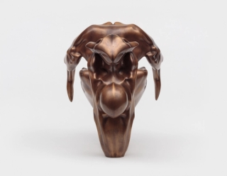 Marguerite Humeau, Two-Headed Venus, A 25-year-old pregnant female human and herself as a 90 year-old have ingested a tortoise's brain, 2018.