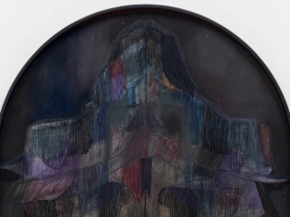 Marguerite Humeau, Darktwinning: the twin ascent of sister stalagmites formed by the same dripline, two bodies rising in parallel devotion, this is companionship without spectacle, a deep-time kinship that deepens only in darkness where no eyes compare that growth., 2025.