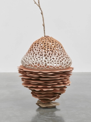 Marguerite Humeau, The Guardian of Termitomyces ('B'), 2023.
