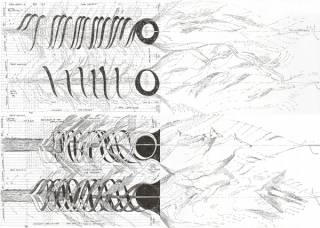Marguerite Humeau, Trance Notations I, II, III, IV (Conversations with a Siberian Shaman), 2019.