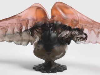Marguerite Humeau, The Guardian of the Night Roost: the vigilant love that stays awake so others can sleep, the one who faces the cave mouth while the colony dreams - knowing that someone must always be the threshold between safety and danger., 2025.