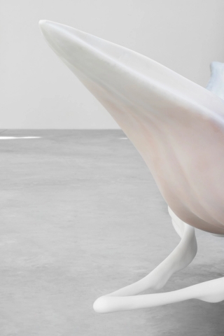 Marguerite Humeau, The Dead, A drifting, dying marine mammal, 2019.