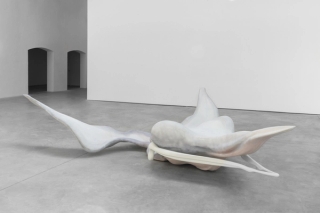 Marguerite Humeau, The Dead, A drifting, dying marine mammal, 2019.