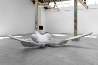 Marguerite Humeau, The Dead, A drifting, dying marine mammal, 2019.