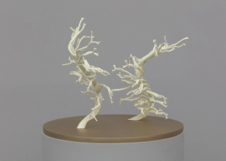 Marguerite Humeau, Dilata (II) The frustration to be stuck into one body, Dilata grows all the lives that you could have had. Inspired by the plant Mimosa Hostilis that triggers hallucinations and schizophrenia., 2022.