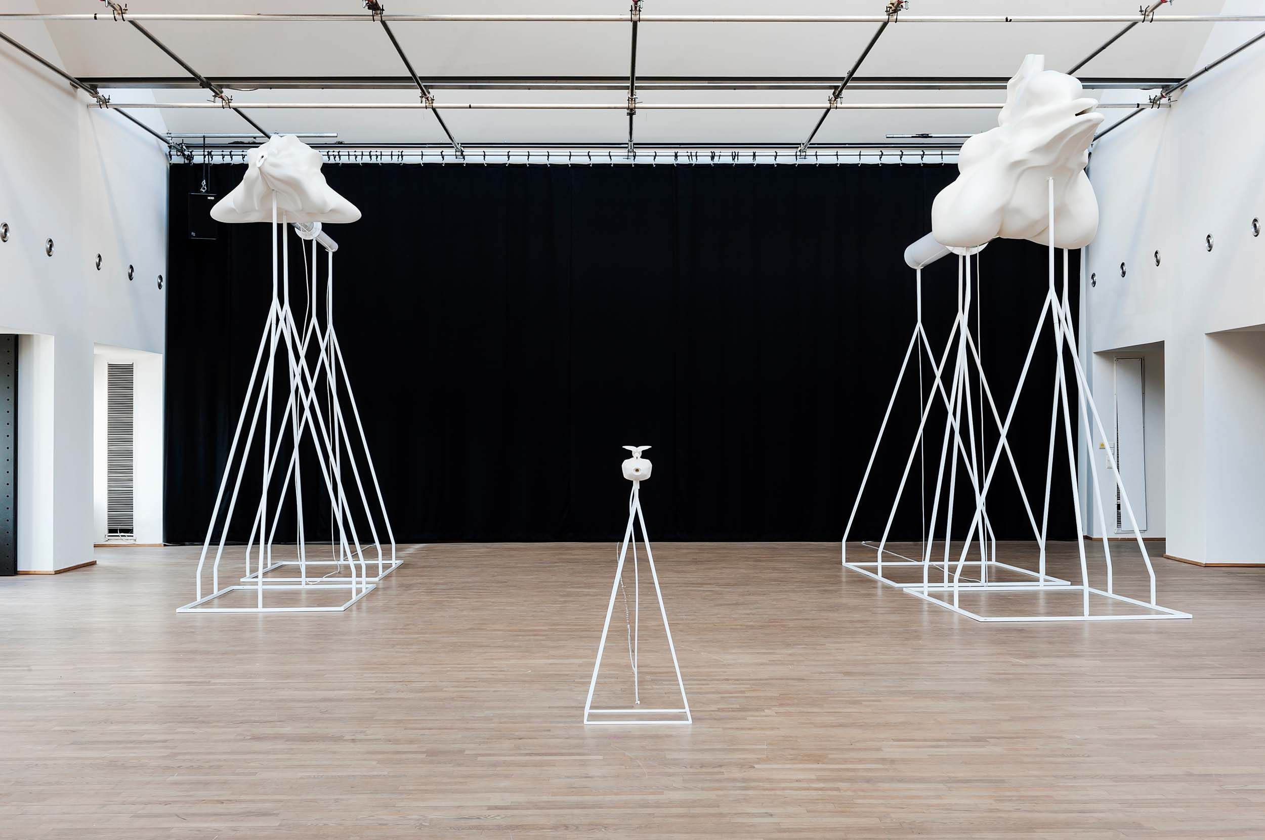 Marguerite Humeau, The Opera of Prehistoric Creatures, 2011. Julia Andréone (MAMVP images), Pierre Antoine for STUK, Stuart Bailes, Felipe Ribon.