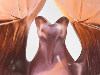Marguerite Humeau, The Echolocation Maintainer: the one whose voice becomes the sonic thread holding the colony together in darkness, weaving connection from vibration - understanding that sometimes love is just making sure everyone can find their way back., 2025.
